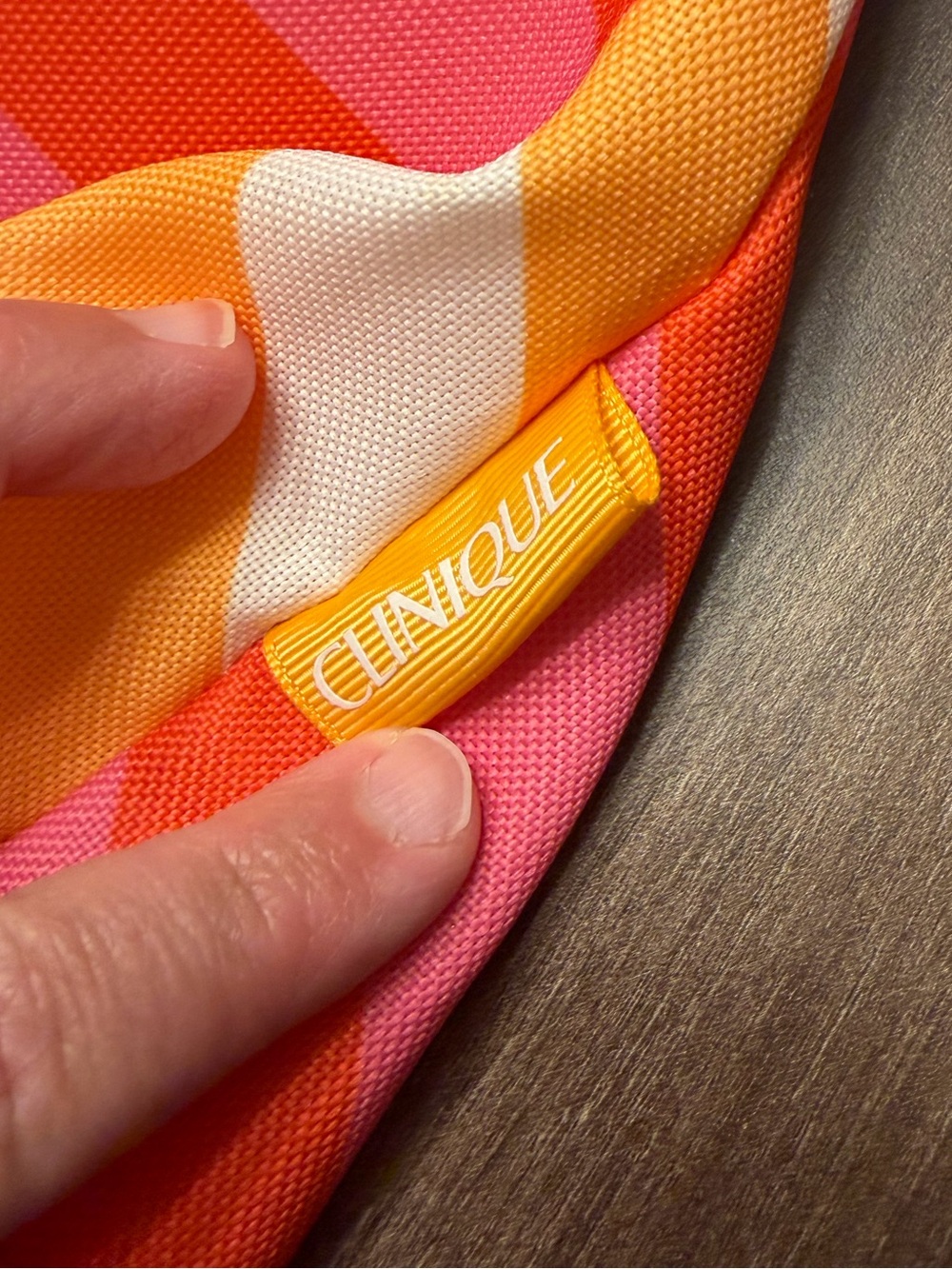 Clinique striped tote bag - Picture 4 of 4